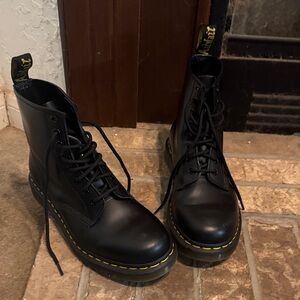 Dr. Martens Black Leather Combat Boots